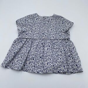 Petit Bateau Baby Girls’ Short-Sleeve Poplin Dress